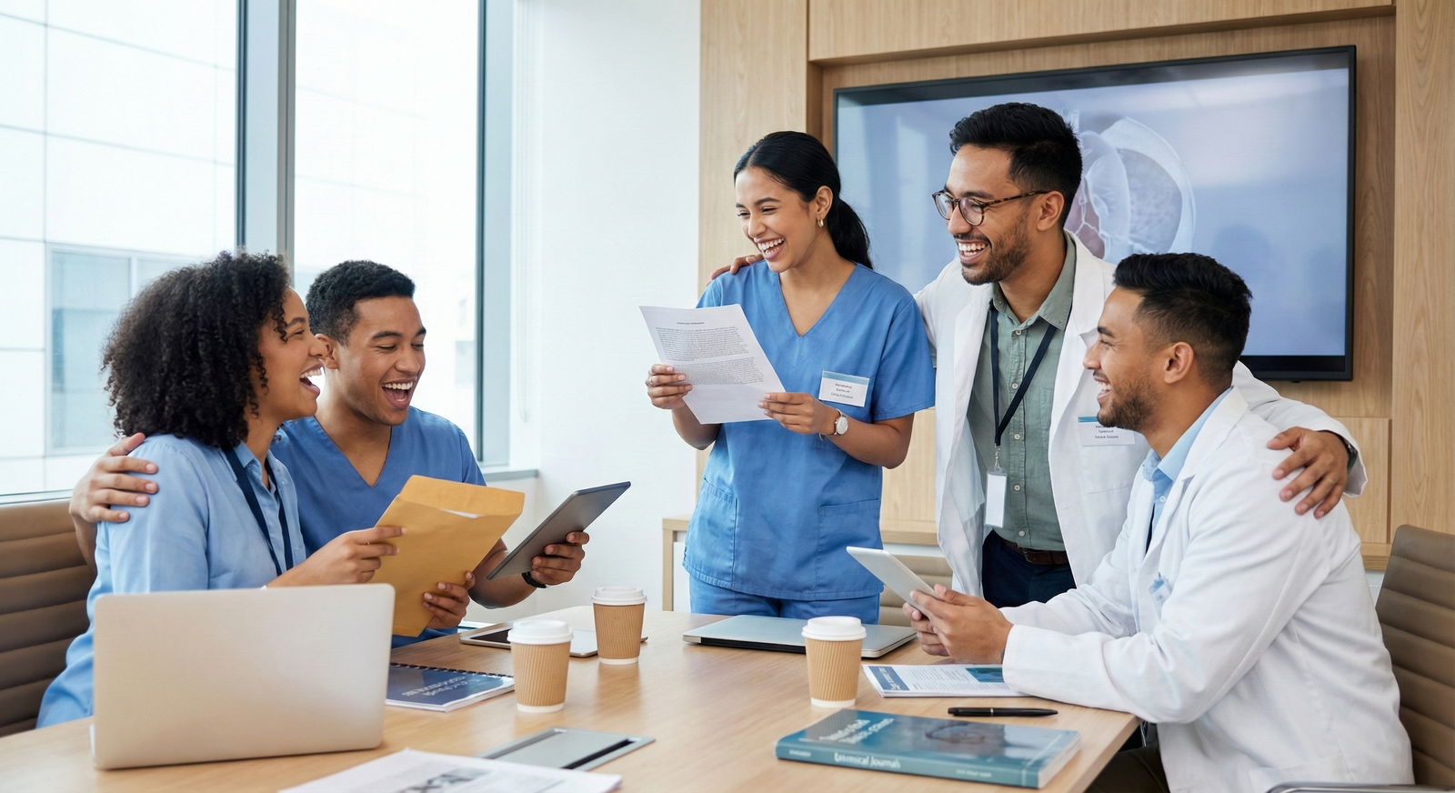 Celebration of match results among residents -  for Can Graduates of New Residencies Match Competitive Fellowships?