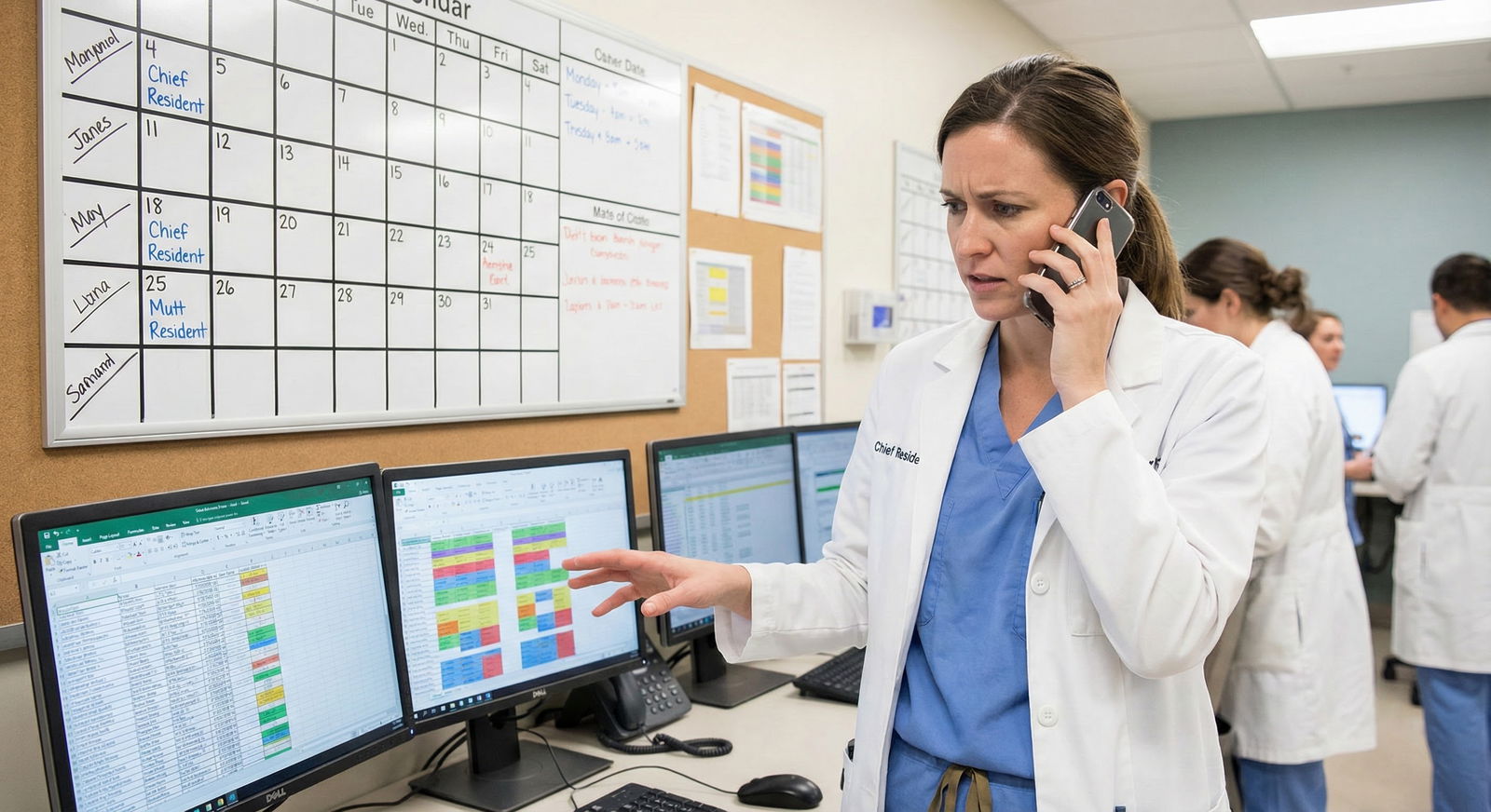 Resident reviewing residency contract and communication notes during post-match week -  for Post‑Match Week: Evaluating Late‑