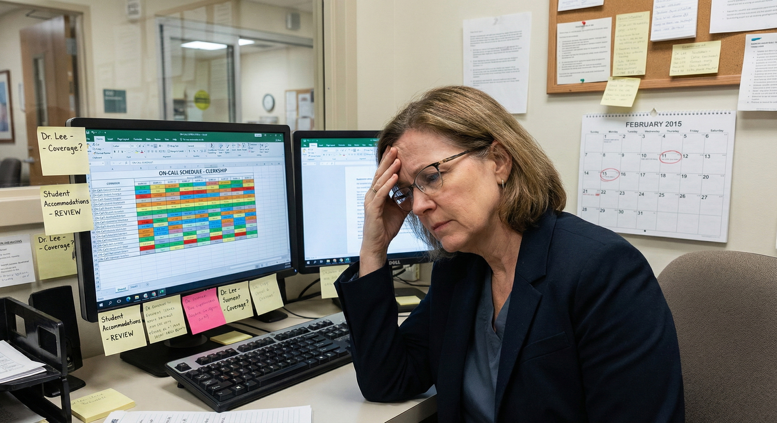 Visual Impairment in Clinical Training: EHR, Imaging, and Exam Workarounds