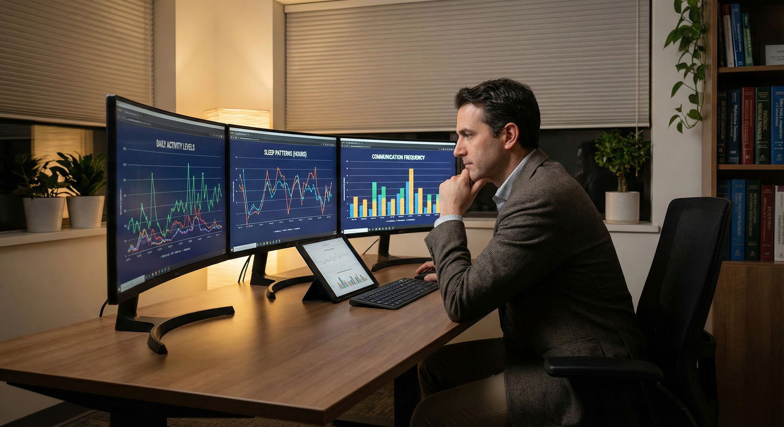 Medical student looking worried at computer screen in modern clinic -  for What If I’m Not ‘Tech-Savvy’? Can I Still Thrive i