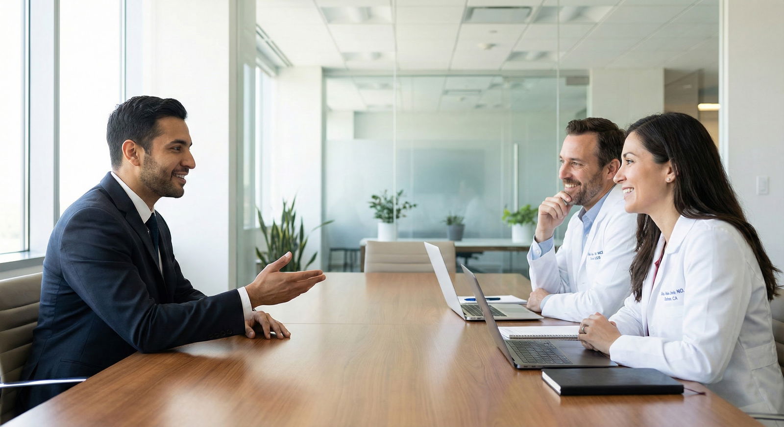 Confident residency applicant speaking to interviewers -  for The Real Reason PDs Ask ‘Tell Me About Yourself’ in Interviews