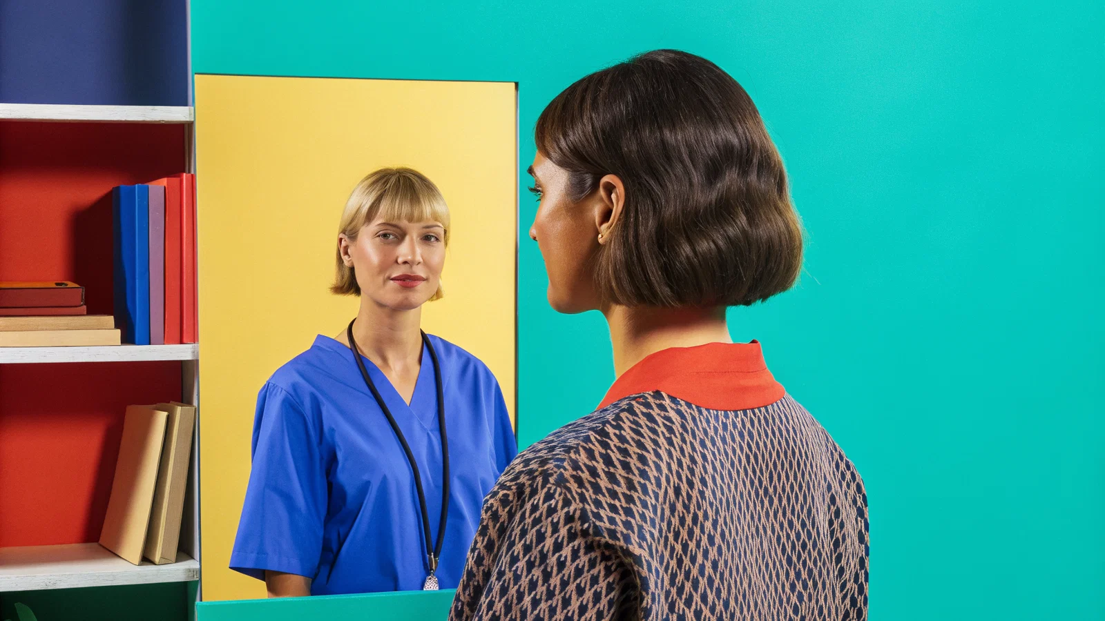 Overwhelmed medical student on hospital wards