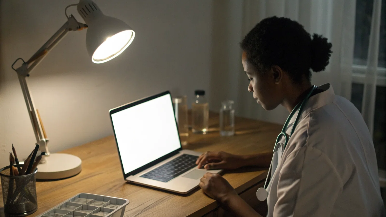 Applicant updating CV with credibility checklist