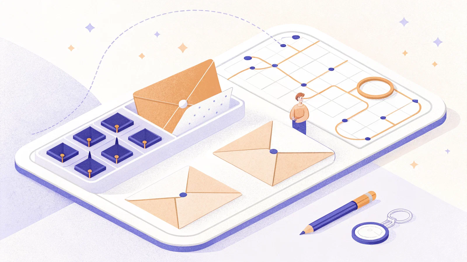 Minimalist Illustration: IMG Document Preparation