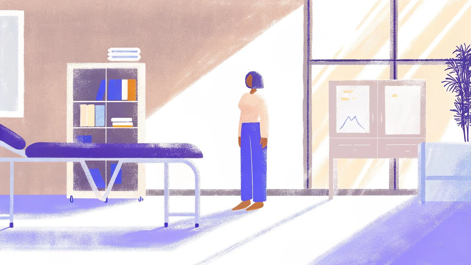 Locum Doctor Using a Follow-Up Checklist at the Nurse Station