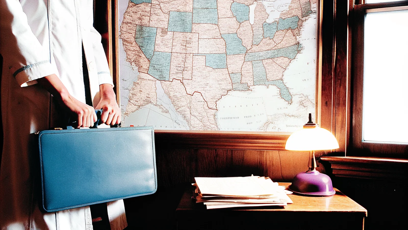 Physician preparing for temporary locum assignment