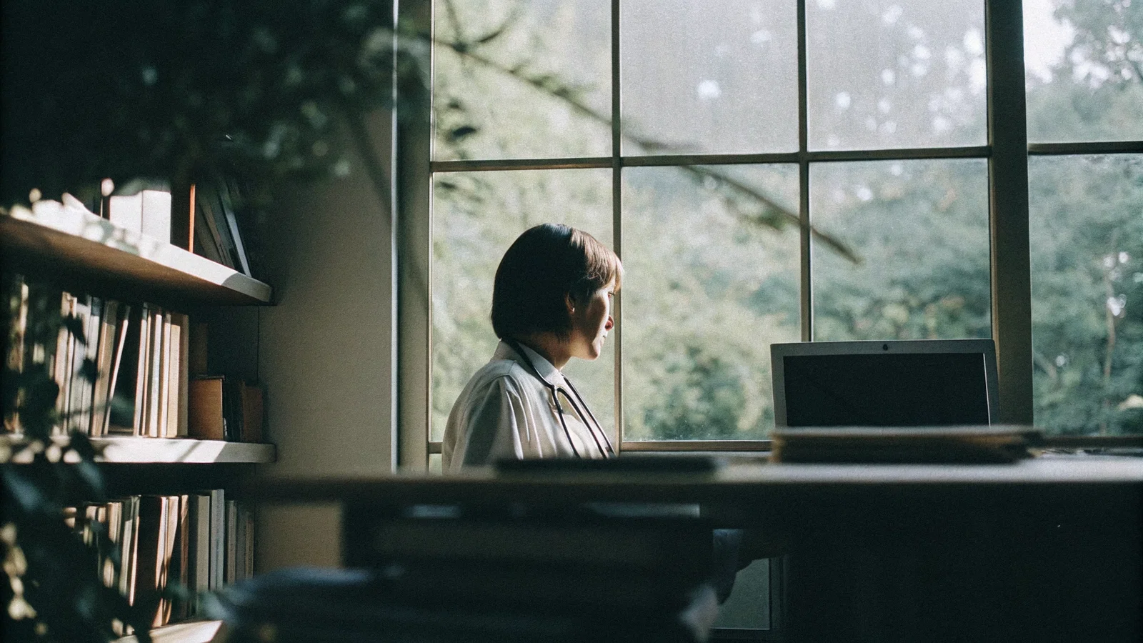 Medical student holding multiple acceptance letters thoughtfully