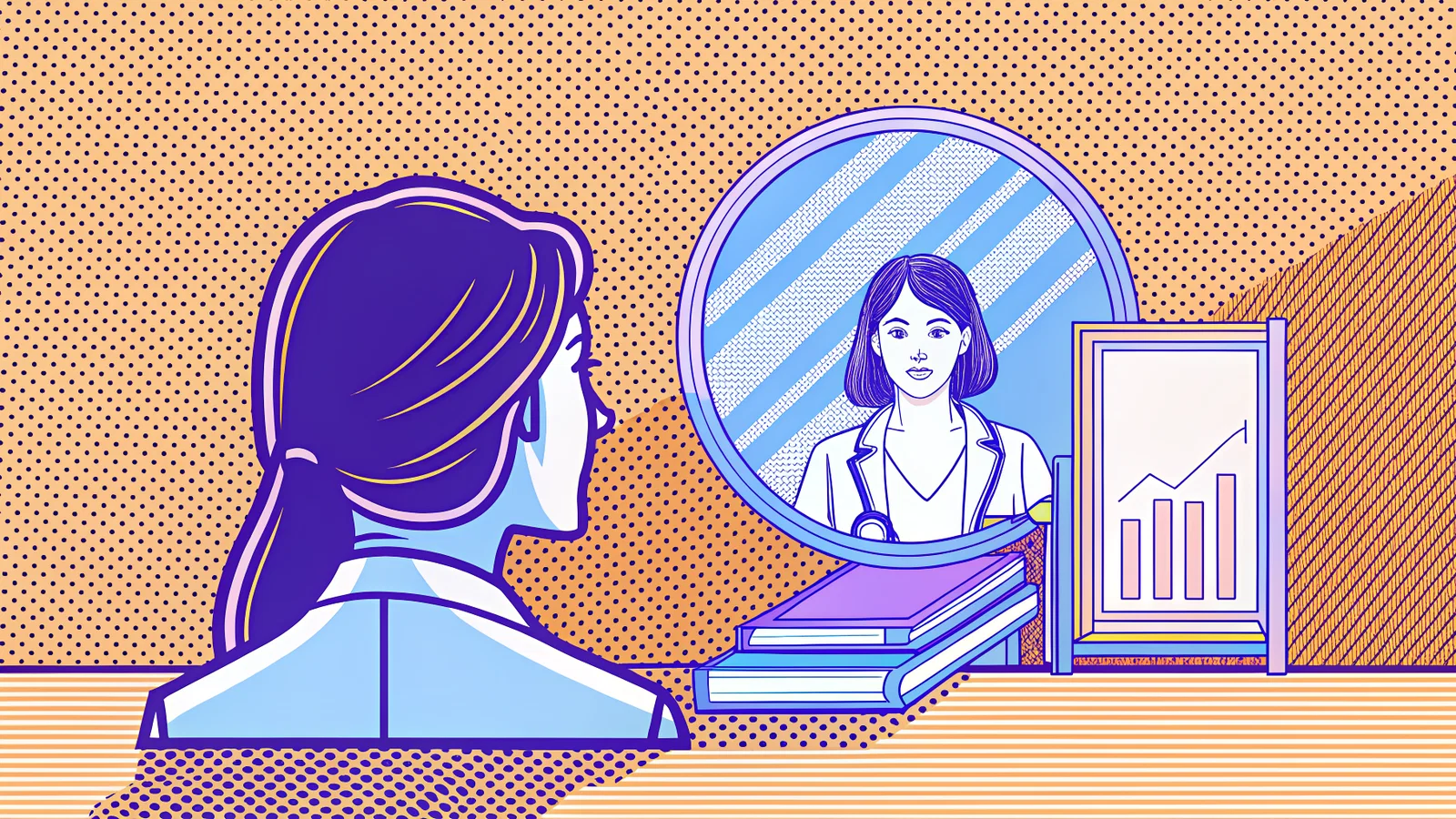 Worried Applicant Looking at a Calendar of Shadowing Days