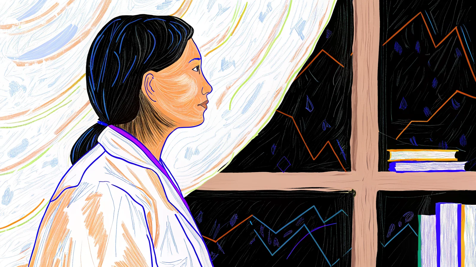 Physician reviewing an AI scribe during a clinic visit