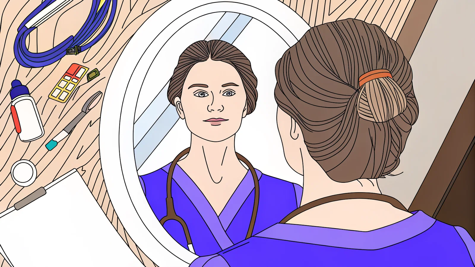 Physician reviewing an AI-drafted disability letter before signing
