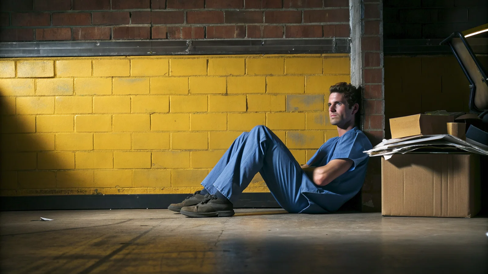 Resident standing in empty program director office