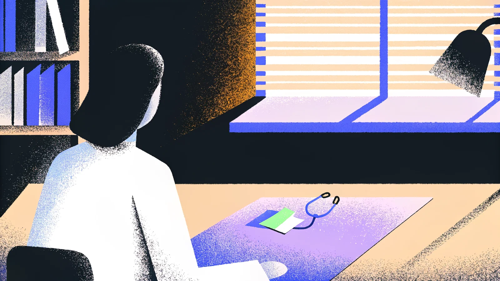 Physician and partner reviewing co-signed loan documents