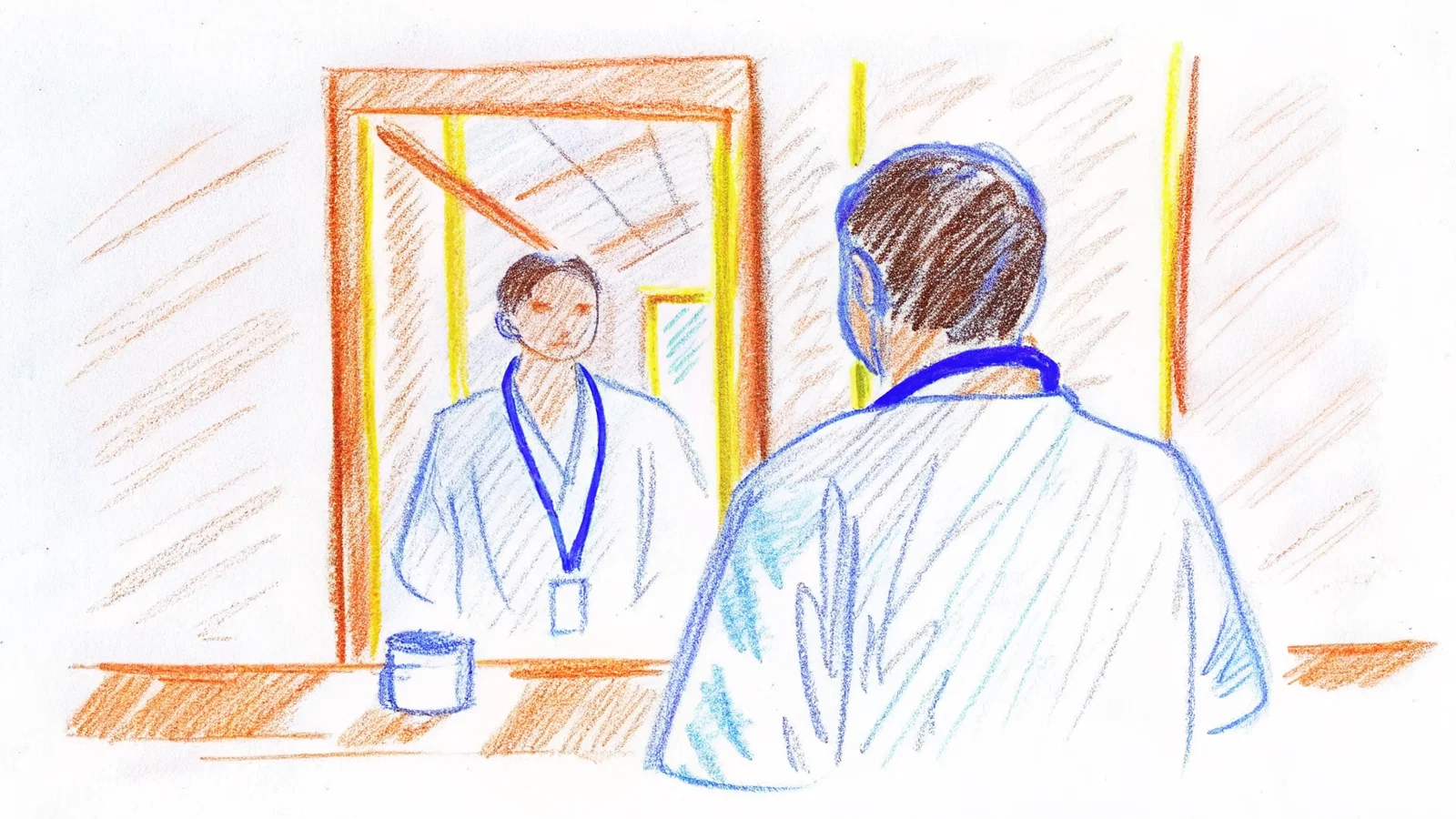 Applicant Checking Phone After a Post-SOAP Program Message