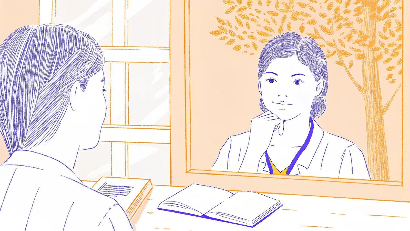Student Reviewing Post-Bacc Course Load Options