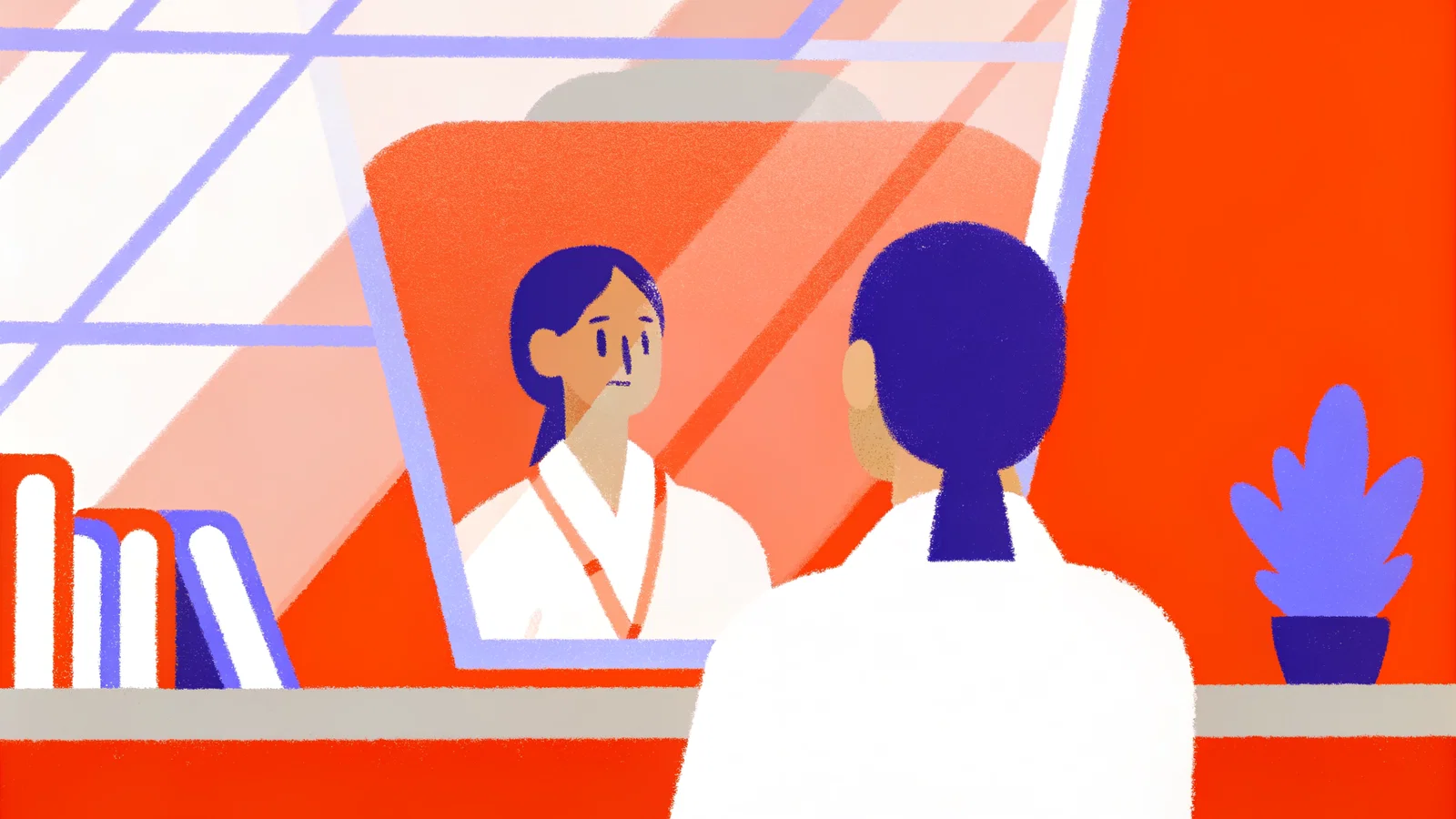 Worried premed reviewing a transcript late at night