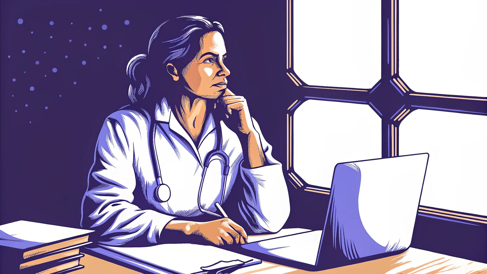 ERAS Application Review Desk With Research Entries Highlighted