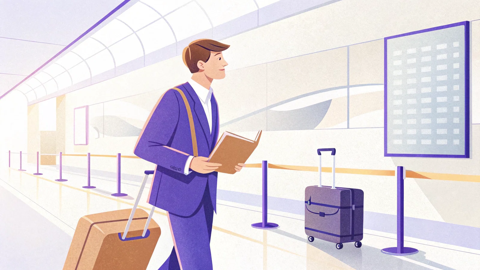 IMG Candidate Waiting at Airport Checkpoint