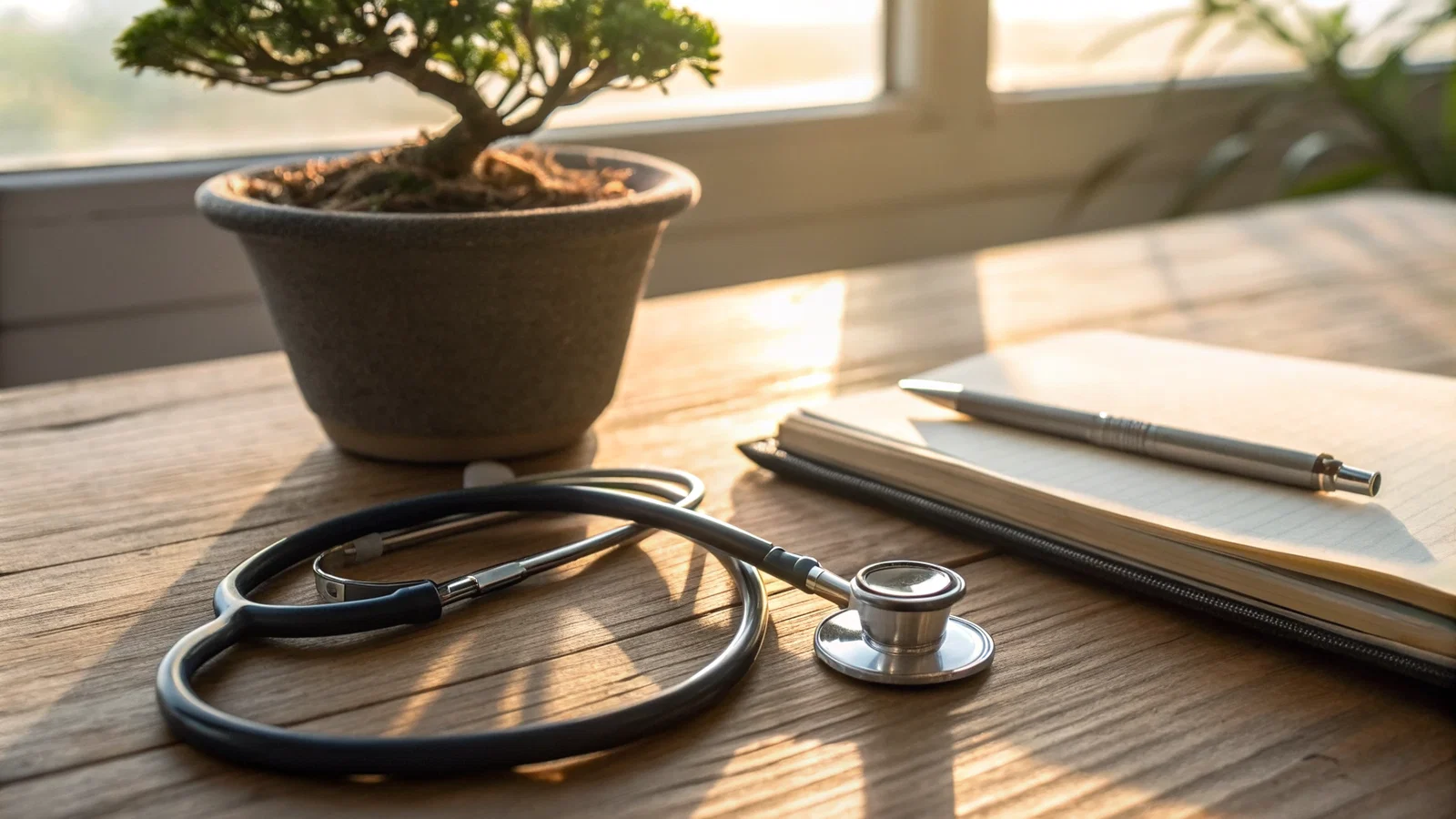 Physician Contemplating Work-Life Balance