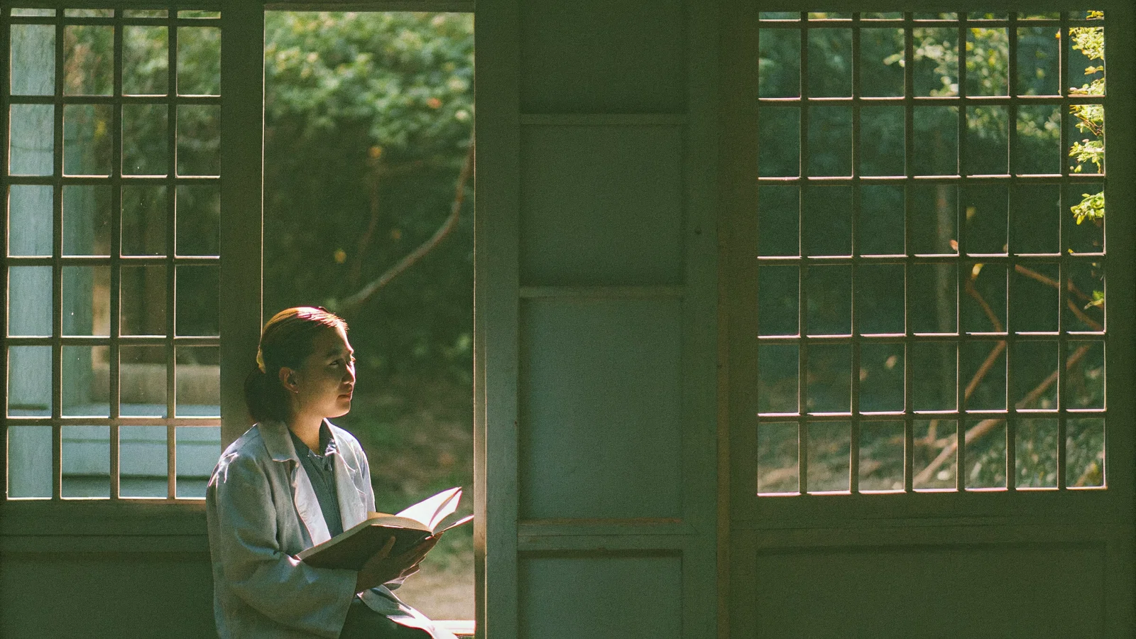 Physician reviewing retirement paperwork in a clinic office