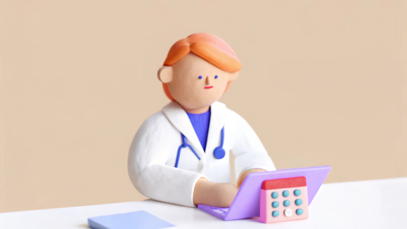 Medical Practice Owner Reviewing Lease Clauses with a Red Pen