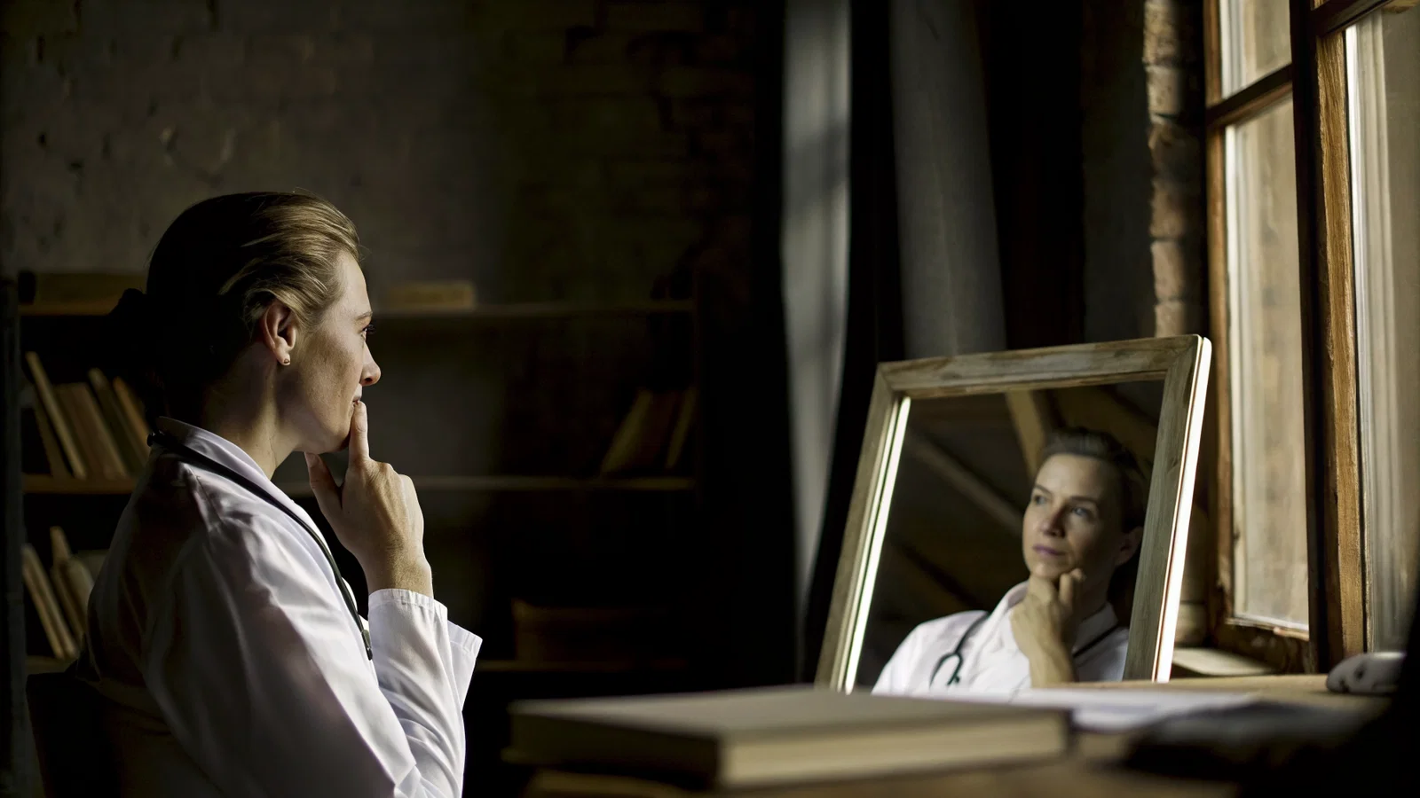 Telehealth Provider Reviewing Multi-State Compliance Documents