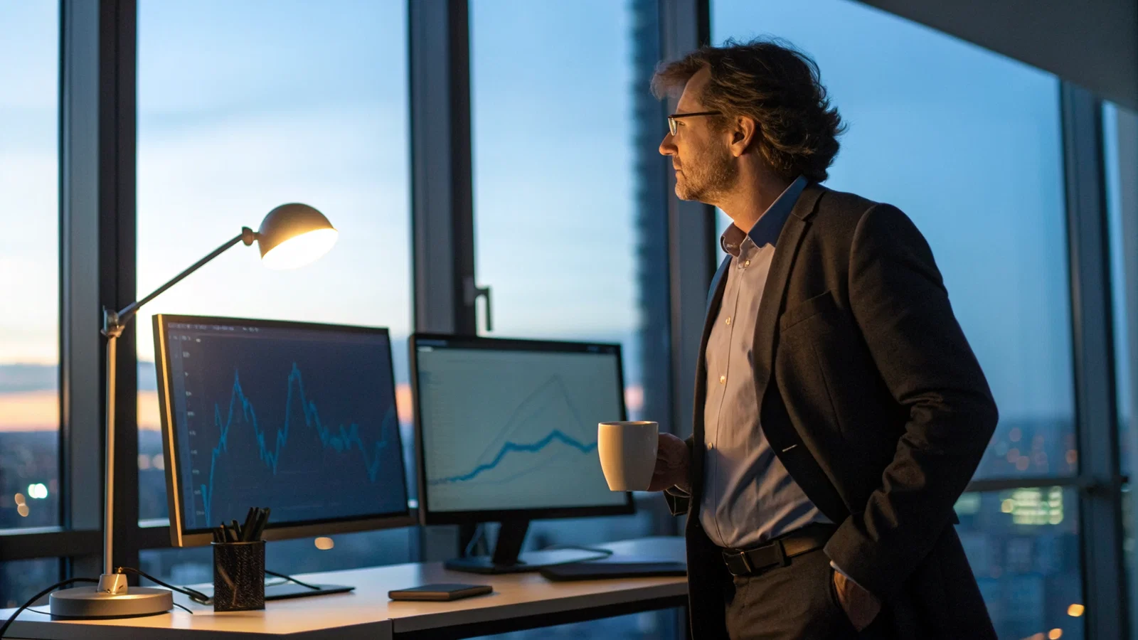 Physician transitioning from clinical remote setup to strategic advisory environment