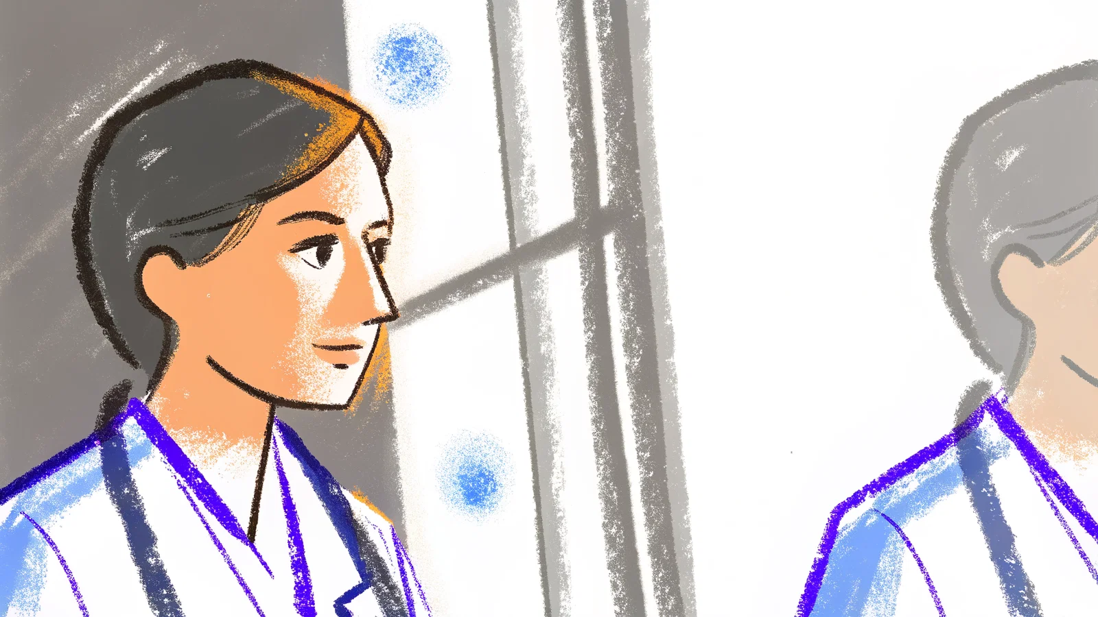 USCE Scope Discussion in Hospital Hallway