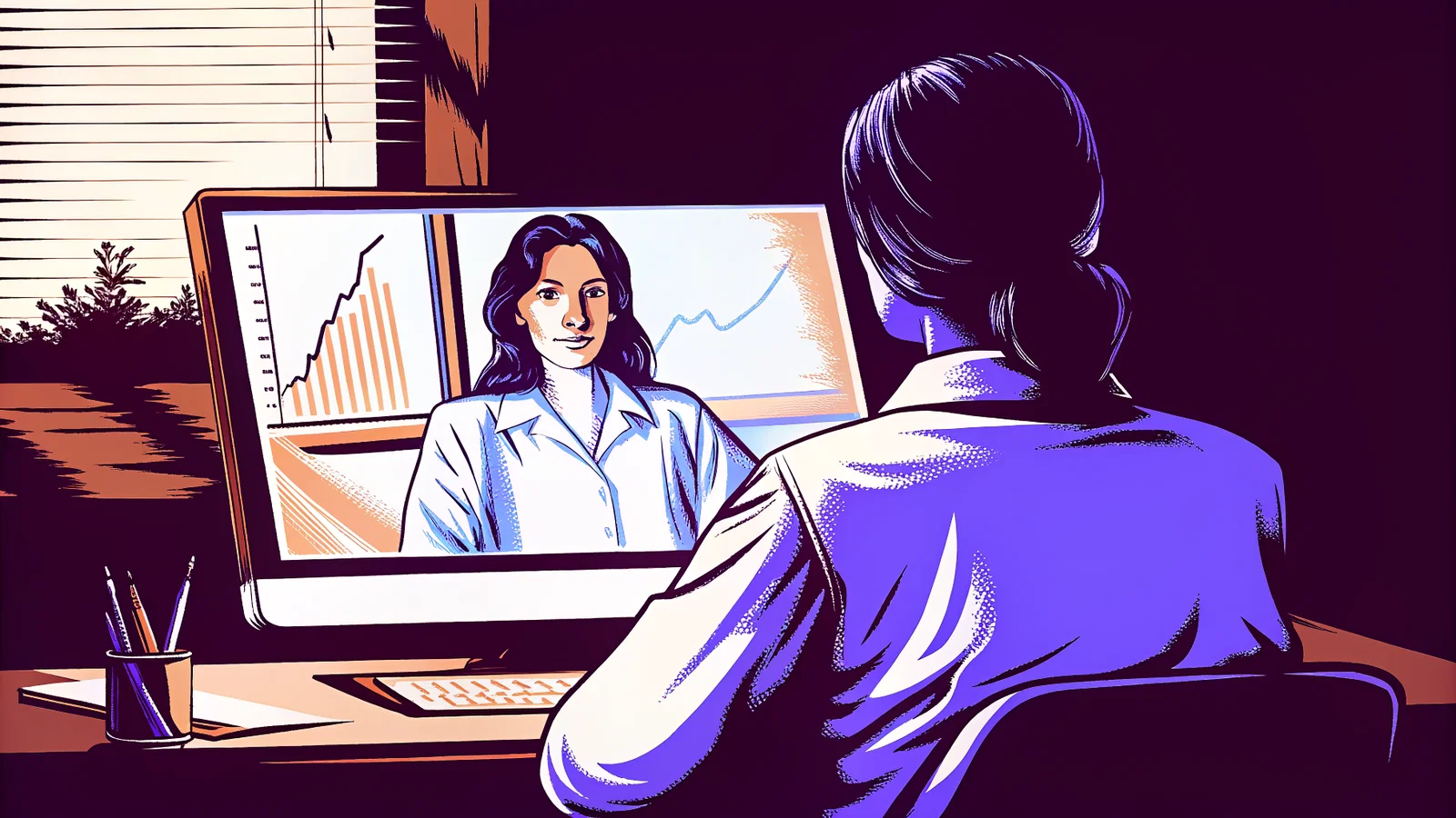Virtual residency interview during clinical duty