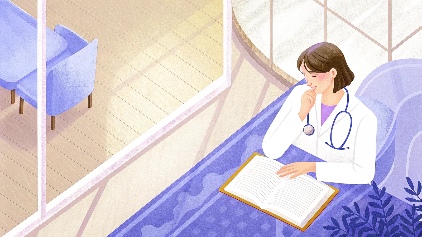Anxious Medical Student Late Night