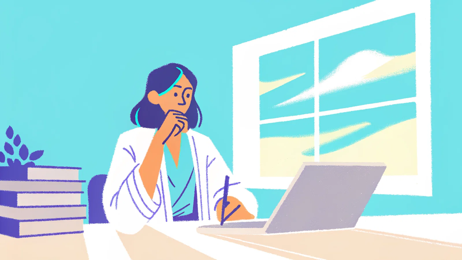 Anxious Medical Student Reviewing Accommodation Paperwork