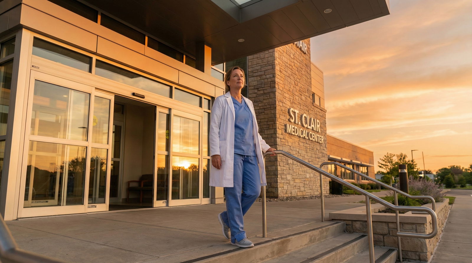 Resident physician looking stressed in hospital hallway -  for Struggling with a Toxic Co-Resident? Protecting Sanity on the
