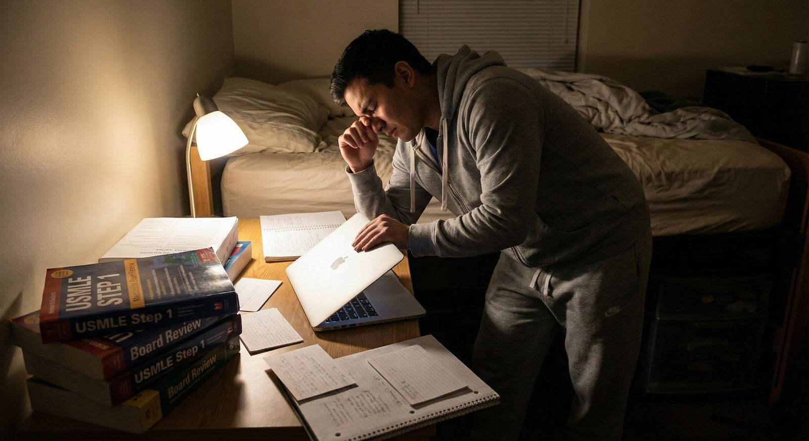 Pile of Step 2 CK study resources with one main digital resource highlighted -  for Which Single Resource Should Be My ‘Spine