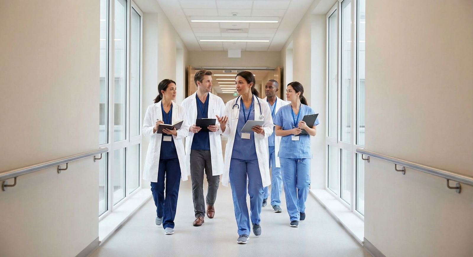 Female attending physician in a private discussion with a resident Female attending physician in a private discussion with a resident - for Approach When a Male Resident Consistently Undermin