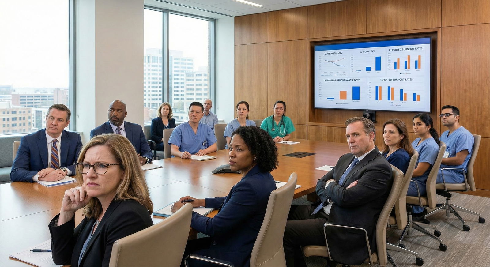 Resident calmly using an AI-assisted EHR system overnight -  for I’m Not ‘Techy’—Will I Fall Behind in an AI-Driven Healthcar