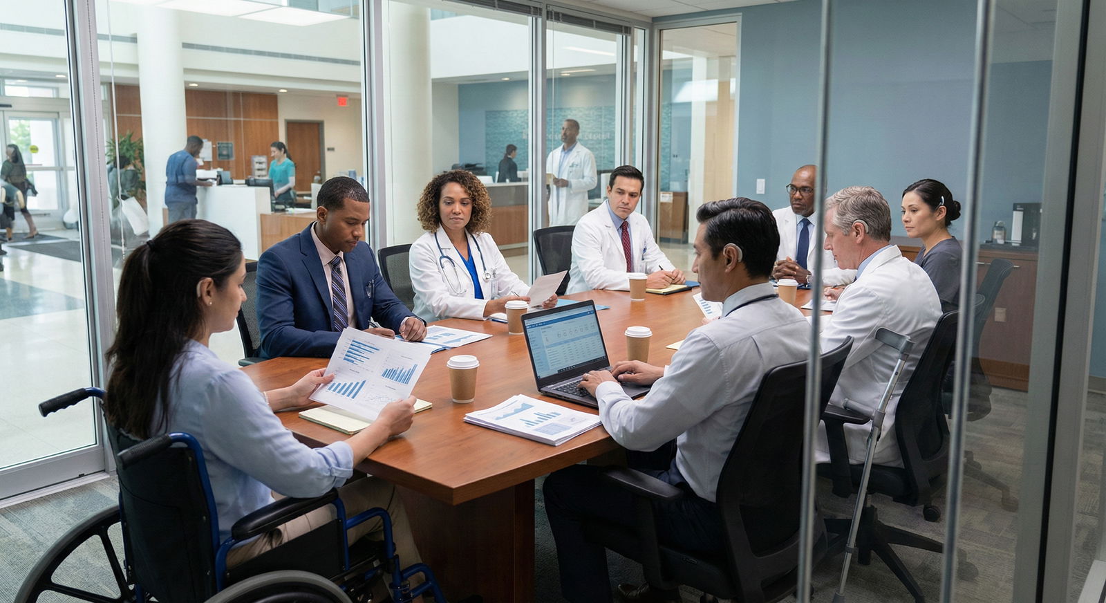 Student using captioning during a medical lecture -  for Rotating at an Away Site With No Clear Disability Process: What to D