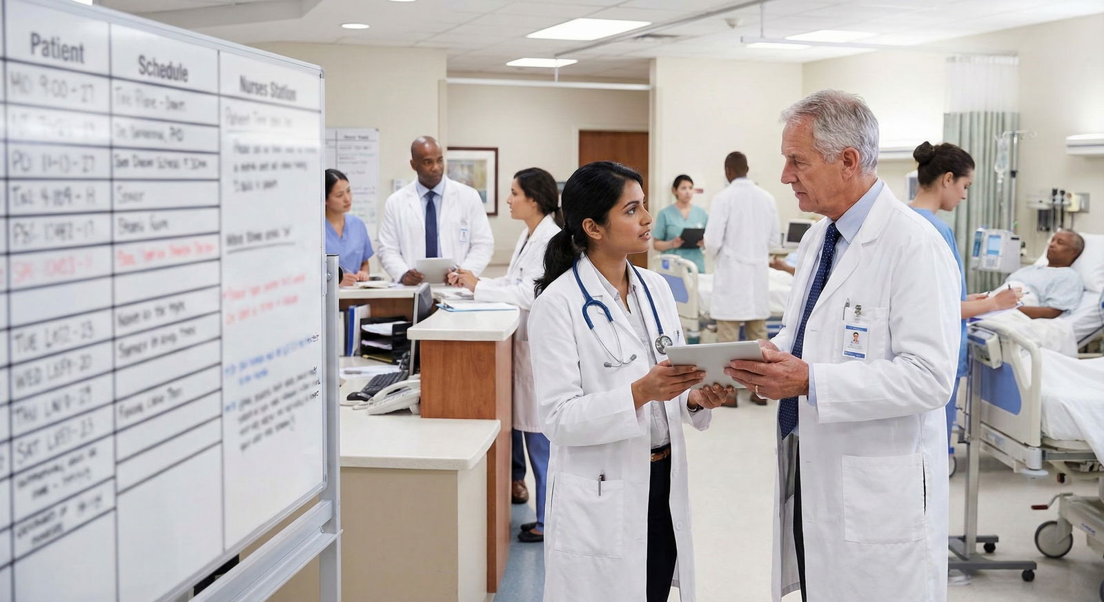 International medical graduate speaking with an attending physician during a hospital observership -  for Is It Worth Doing O