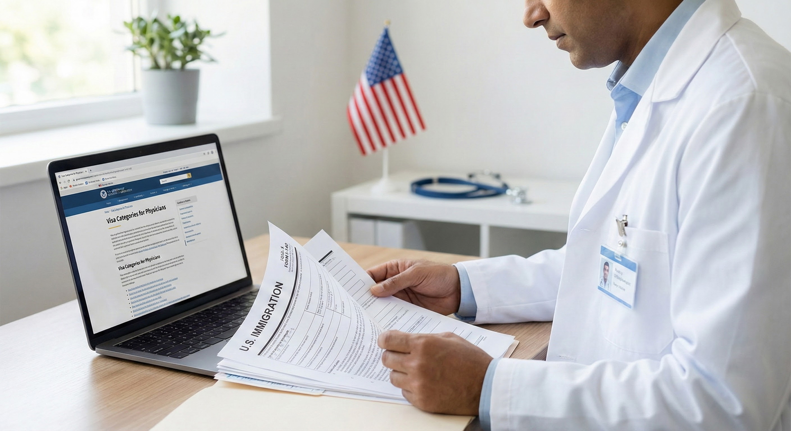 Can I Pursue a Green Card While on J-1 or H-1B as a Physician?
