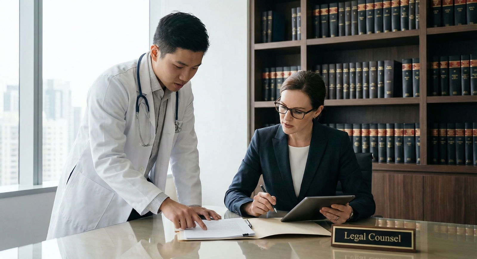 International resident speaking with attorney about H-1B contract terms -  for Avoid These Contract Clauses That Wreck H-1B S