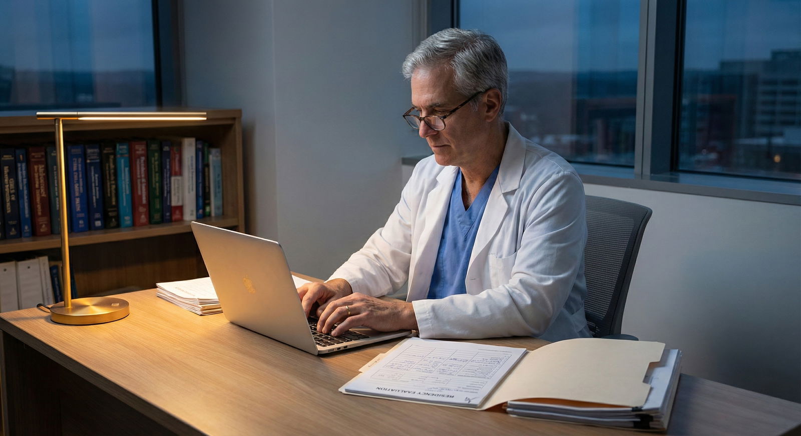 Resident reviewing USMLE score reports and residency program data -  for Does a Higher Step 2 CK Neutralize a Low Step 1? Qua