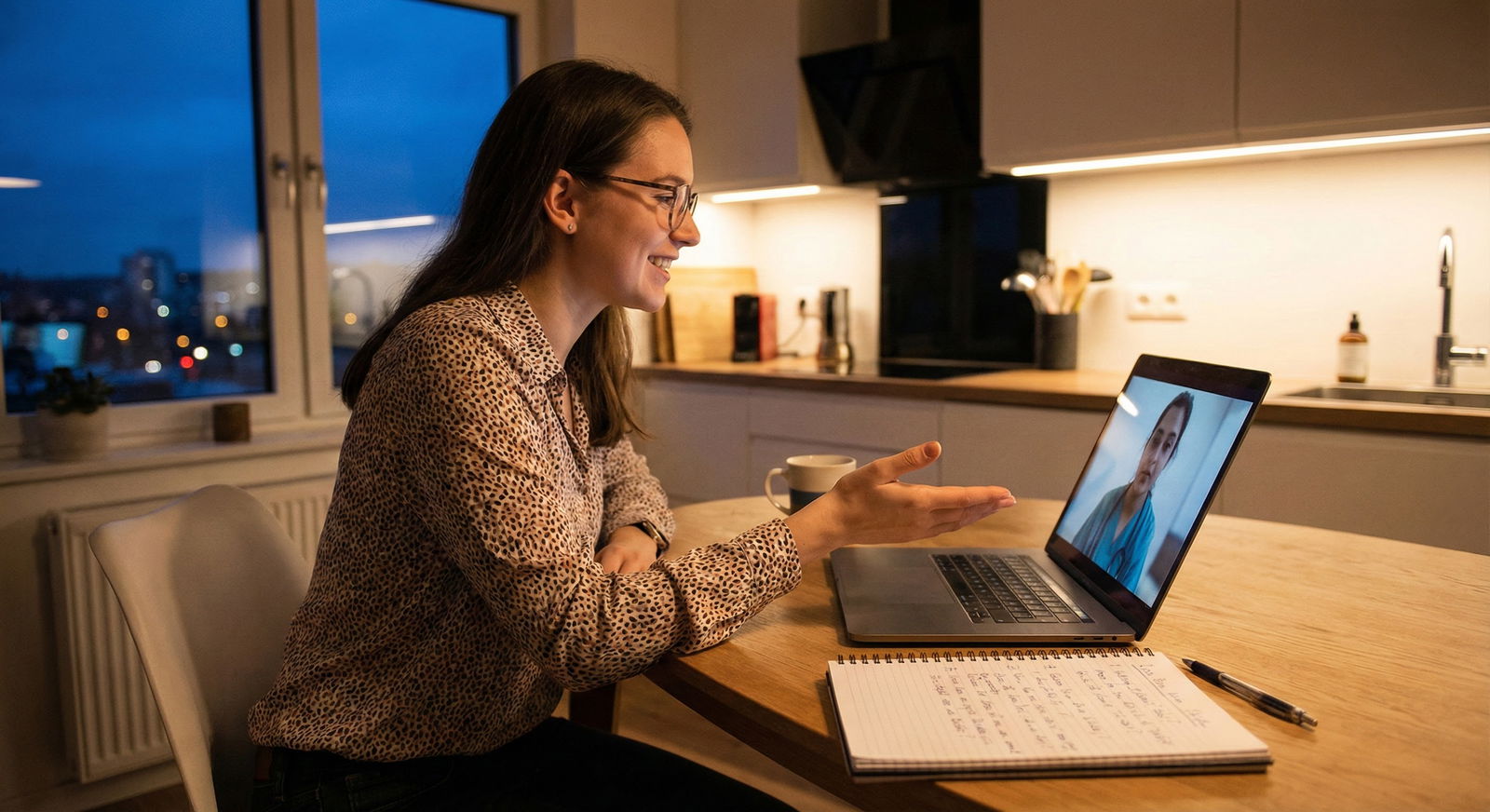 Medical graduate on a video call with a resident to discuss program realities -  for Visa-Restricted Applicant: What to Do Wh