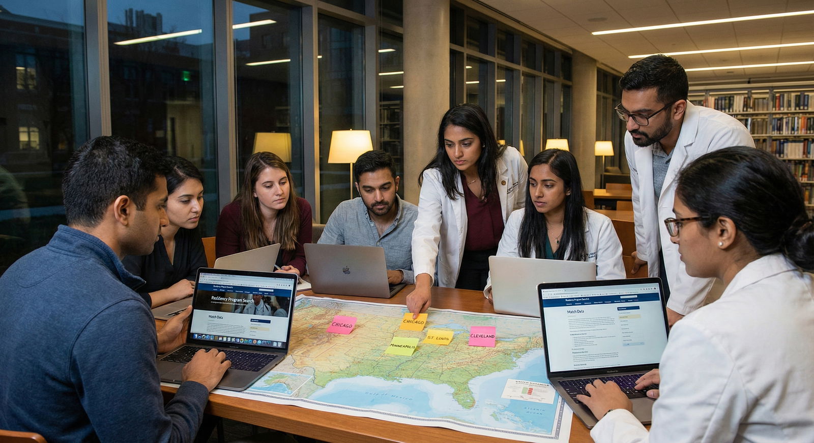 Residency applicant standing outside a small rural hospital before an interview -  for Common Interview Day Missteps at Small