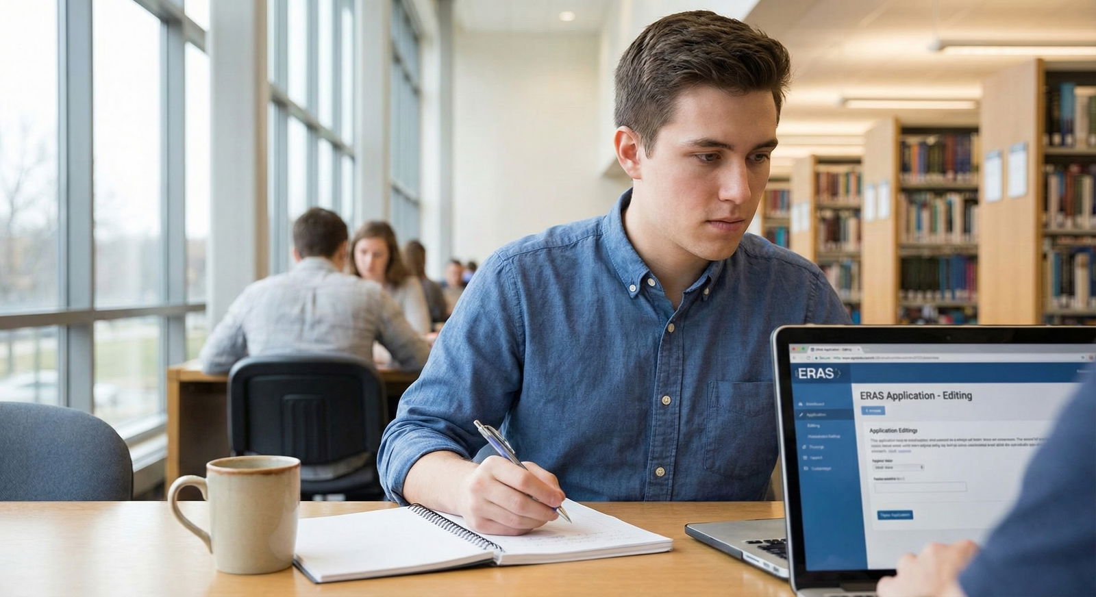 Medical resident applicant updating ERAS application on laptop in quiet study space Medical resident applicant updating ERAS application on laptop in quiet study space - for Can I Safely Edit My ERAS After Su