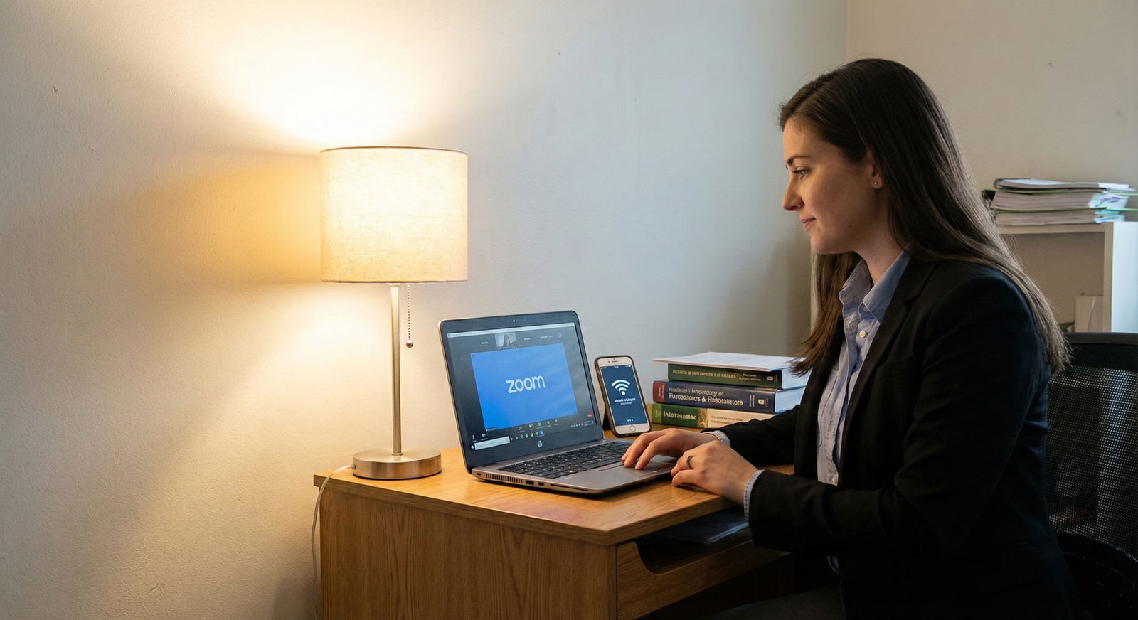 Medical resident on video call using minimal equipment and hotspot connection -  for Limited Bandwidth or Hotspot Only: Makin