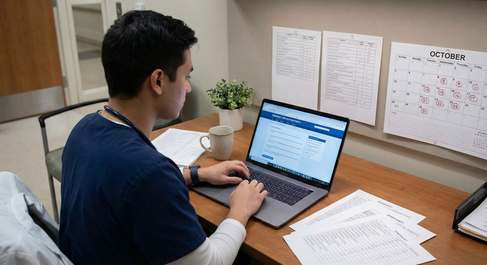 Resident doctor speaking with an attending physician in a hospital workroom -  for If You Failed a Course or Exam: Choosing L