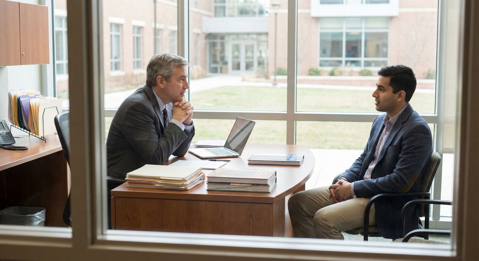 Student meeting with disability services reviewing documentation -  for How Committees Decide If Your Disability Documentatio