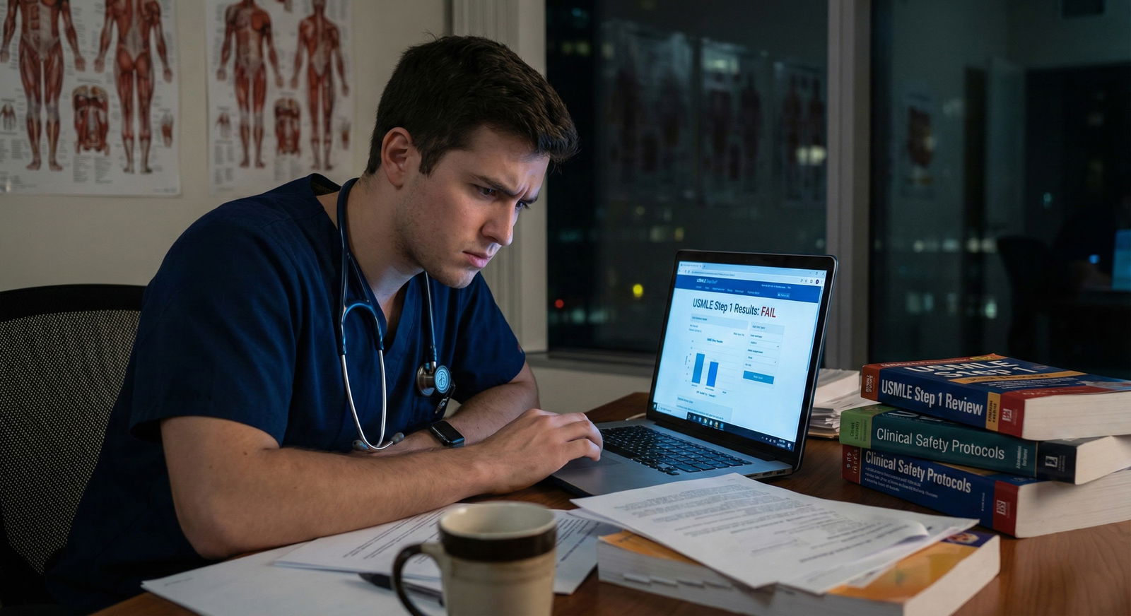 Medical resident confidently presenting on rounds after overcoming exam struggles -  for If You Needed Multiple Attempts for