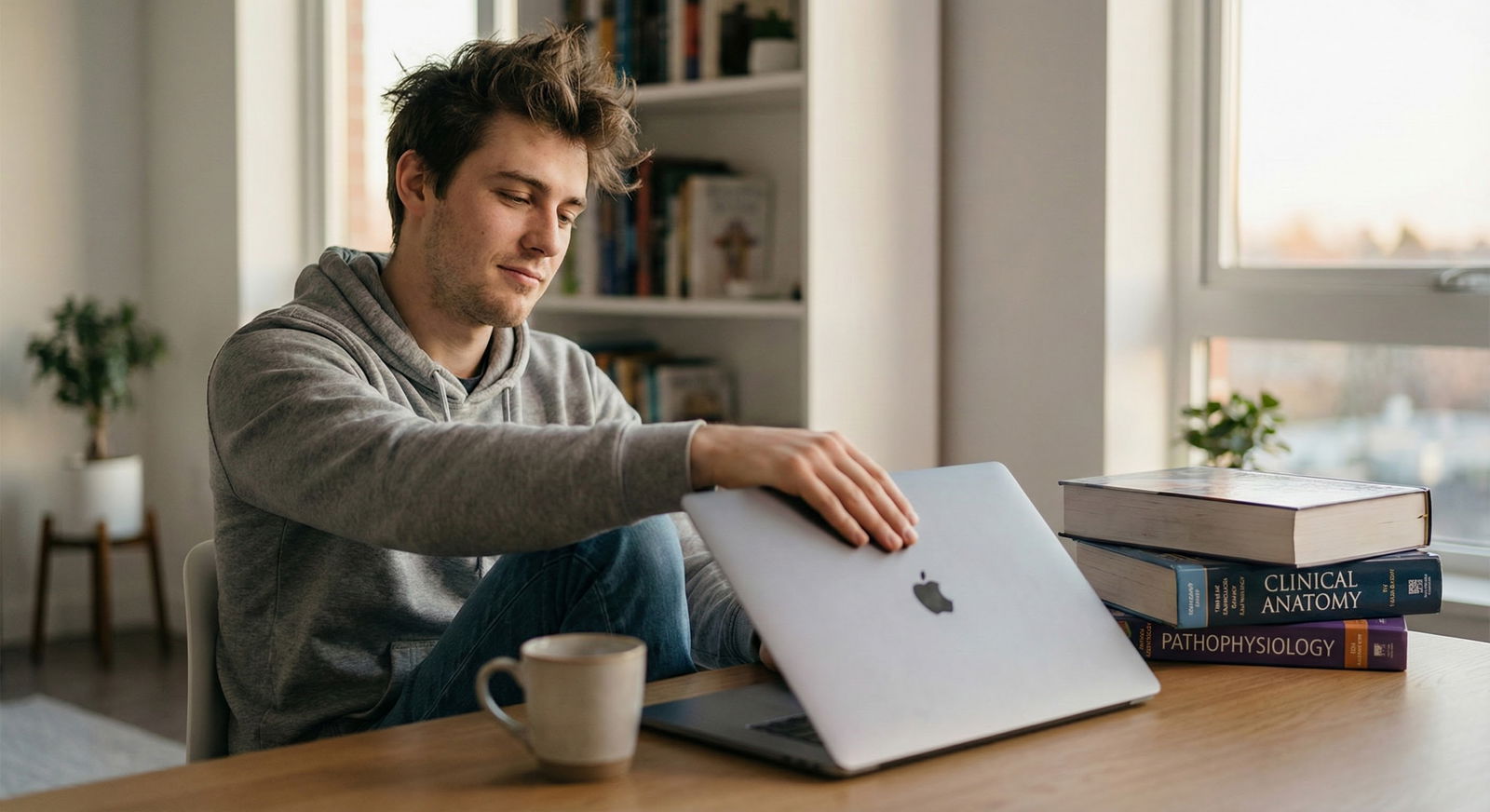 Resident referencing notes from interview day while drafting personalized emails -  for Is One Generic Template Enough for Po