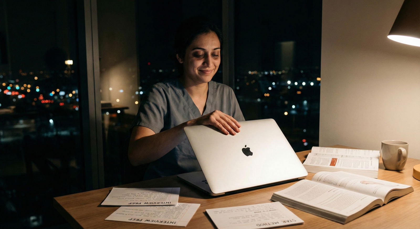 Medical student practicing behavioral interview responses with a mentor -  for Addressing Professionalism Concerns Through Be