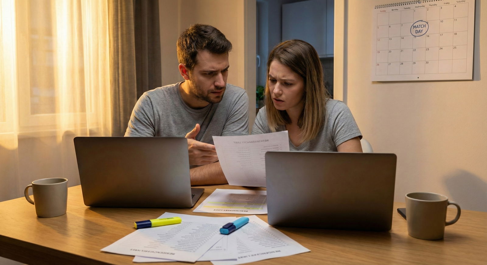 Medical student couple reviewing residency match options together -  for Couples Matching When One Partner Targets a Hyper-Co