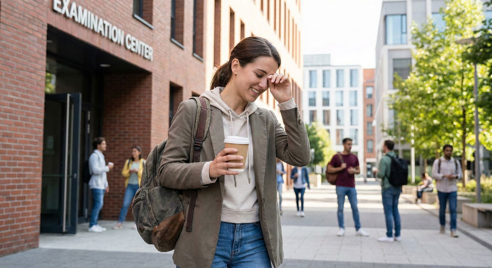 Medical student feeling relieved after finishing an exam -  for How Do I Know If My Test Anxiety Needs Professional Treatment